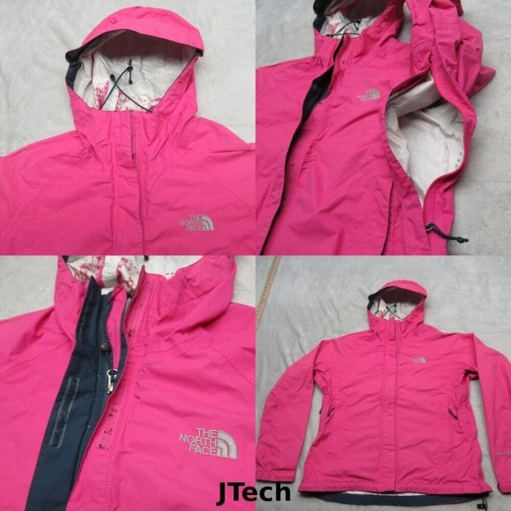 The North Face Jacket Womens Small Pink Hooded Full-Zip HyVent DT Ripstop